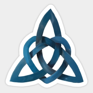 Blue Love Triquetra Sticker